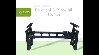 Industrial cast iron base| Rustic Furniture Outlet