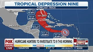 Tropical Depression Nine forms in Caribbean Sea Has Potential to Threaten Florida