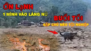 GẶP CHÚ MÈO tội nghiệp khi 1 mình khám phá làng nủ trong đêm tối