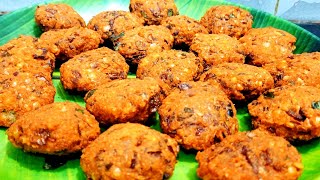 ரேஷன் துவரம் பருப்பு போதும் மொறு மொறு மசால் வடை ரெடி /Ration Thuvaram Paruppu vadai Recipe in Tamil