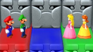 Mario Party 10 - Minigames - Peach vs Luigi vs Mario vs Daisy