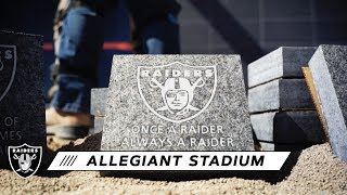 First Raiders Foundation Legacy Bricks Installed at Allegiant Stadium | Las Vegas Raiders