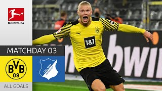 Haaland Shines in Crazy Last Minutes! | Borussia Dortmund - TSG Hoffenheim 3-2 | All Goals | MD 3
