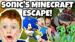 SONIC'S MINECRAFT ESCAPE WORKOUT! (Video Game Exercise)