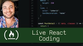 Live React Coding (P5D94) - Live Coding with Jesse