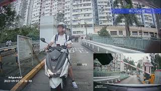 車CAM直擊 - 電單車車場門口等車到 跟尾入閘唔拍卡