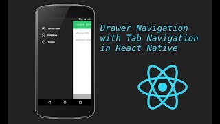 React-Native tutorial # 20 Drawer navigation with tab navigation tutorial
