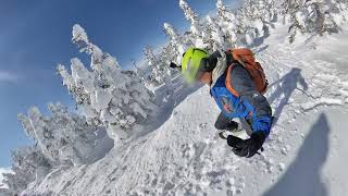 2022/01/09　横手山をスノーシューで行く