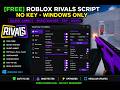 [UPDATED] Roblox Rivals Script *NO KEY* (Silent Aimbot, Skinchanger, ESP Exploit) - PC FREE 2026