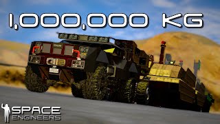 Towing 1,000,000 KG in Space Engineers