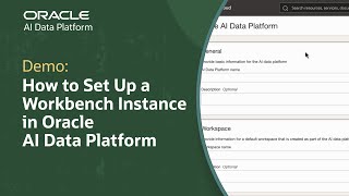How to Create an Instance in Oracle AI Data Platform Workbench
