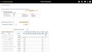 MyDelta Faculty Positive Attendance Roster