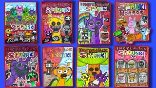 Making INCREDIBOX SPRUNKI HORROR VERSION Game Book😱🎧 ( + Scary Sprunki Squishy)  Compilation..