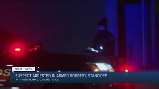 Suspect arrested after armed robbery & standoff in Grand Rapids