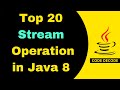 Top 20 Java 8 Stream Api Operations | Coding Interview Questions And Answers | Features |Code Decode