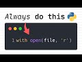 THIS Is The Best & Safest Way To Open Files In Python