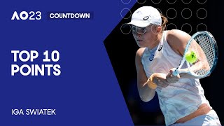 Iga Swiatek | Top 10 Points | Australian Open 2023