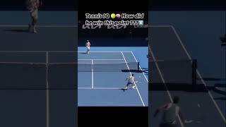 Tennis IQ 🧠🎾 How did he win this point ? #atp #tennis #tennisplayer #tenniscoach #iq