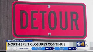 Local road closures continue for North Split project
