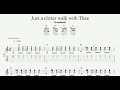 Just a closer walk with thee | Worship Song | Guitar TAB | Piano Sheet Music