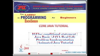 If-else Statement |conditional statement| real-life problems |Animated Java Tutorial | Flow Chart