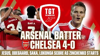 Arsenal 4-0 Chelsea Highlights and Reaction | Jesus, Odegaard, Saka & Lokonga Score!