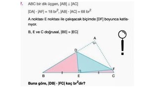 ZOR BİR GEOMETRİ SORUSUNA İKİ ÇÖZÜM 🔥🔥🔥