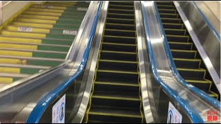 【日立】1X エスカレーター　新検見川駅 1X escalator Shin-Kemigawa station JR line Chiba Japan