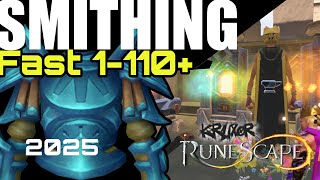 1-110+ Smithing Guide 2025 - AFK + Money Making + Leveling - RuneScape 3