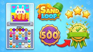 🏖️ Sand Loop Level 500 Walkthrough | Super Hard Level Solved! 🤯