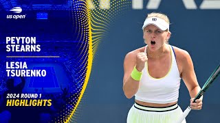 Peyton Stearns vs. Lesia Tsurenko Highlights | 2024 US Open Round 1