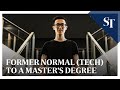 Former Normal (Tech) to a master's degree | The Straits Times