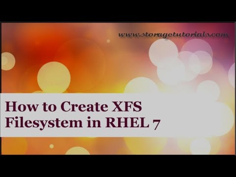 How to Create XFS Filesystem in Red hat Linux 7 How to Create XFS Filesystem in Red hat Linux 7