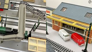 Hornby Railways R 506 Goods Shed &  R.071 Footbridge added to the layout