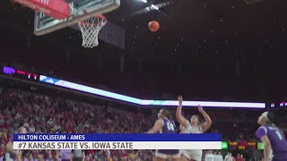 Addy Brown and Audi Crooks score 20 each as Iowa State topples No. 7 Kansas State 96-93 in double OT
