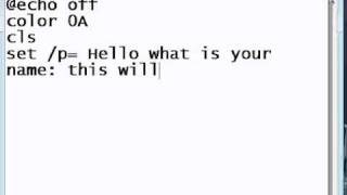 Batch files part 2: Inputs