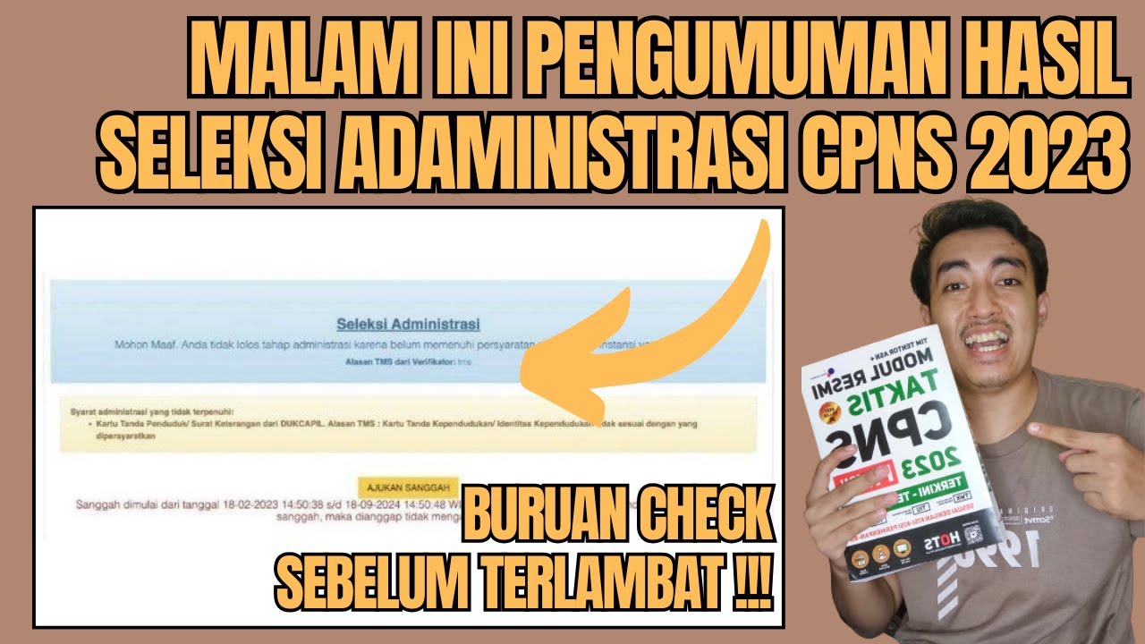 SEGERA CHECK HARI INI !!! PENGUMUMAN HASIL SELEKSI ADMINISTRASI CPNS ...