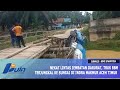 Nekat Lintas Jembatan Darurat, Truk Bbm Terjungkal Ke Sungai Di Indra Makmur Aceh Timur