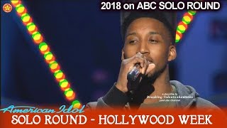 Dennis Lorenzo sings "Home" Solo Round Hollywood Week American Idol 2018