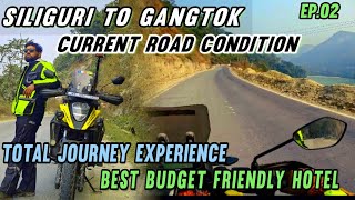 SILIGURI TO GANGTOK BIKE TRIP।SEVOK ROAD CONDITION। GANTOK HOTEL। HEAVY RAIN। @srcdestination4508