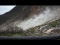 大涌谷の火山ガスの白煙