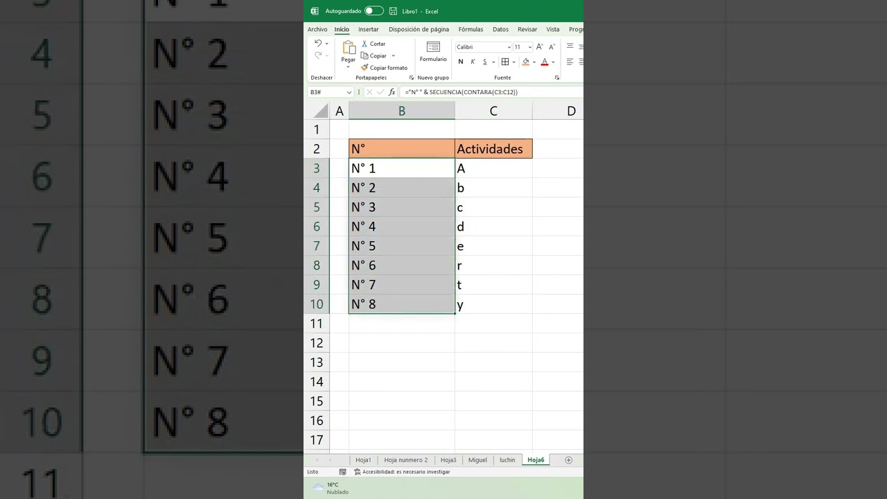 Como Hacer Una Lista Numerada En Excel