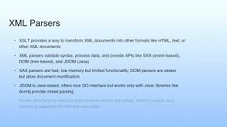 XML Parsers | Cloud Computing XML Basics II