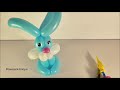 ЗАЙЧИК заяц КРОЛИК зайка из шаров своими руками easy balloon bunny rabbit animal diy