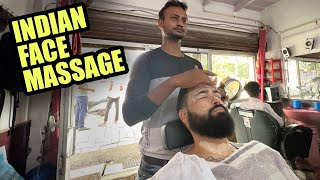 $2 CRAZIEST MASSAGE EXPERIENCE IN INDIA 🇮🇳  *Indian Face Massage*