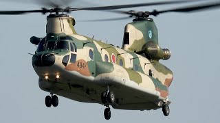 outstanding CH-47J Chinook Flying display Iruma Airbase festival 2024