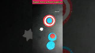 How to make super hero school supplies, @captian America@batman@superman pencil toppers,