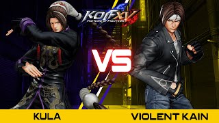 KOFXV Kula (Duo Lon/Ryo/Benimaru) Vs Violent Kain (Kyo/Iori/K') #kofxv  New Patch