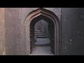 hadsar fort steep rock climbing 4k cinematic drone video