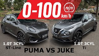 2021 Ford Puma vs Nissan Juke: 0-100km/h & comparison